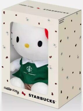 Hello Kitty x Starbucks Barista 8" Limited Edition Collectible Plush